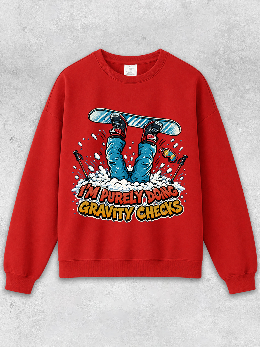 Grinram I'm Purely Doing Gravity Checks Classic Sweatshirt