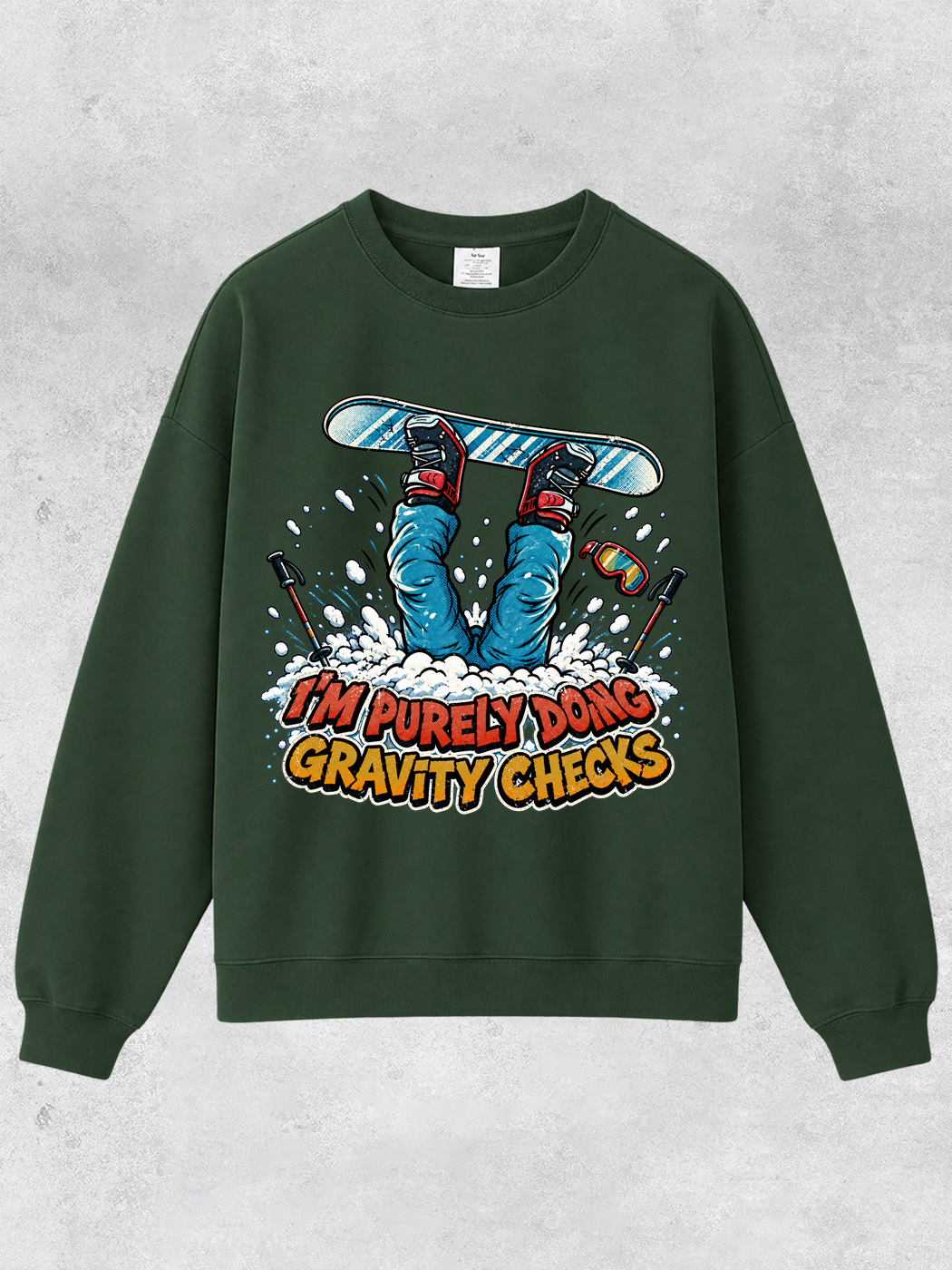 Grinram I'm Purely Doing Gravity Checks Classic Sweatshirt
