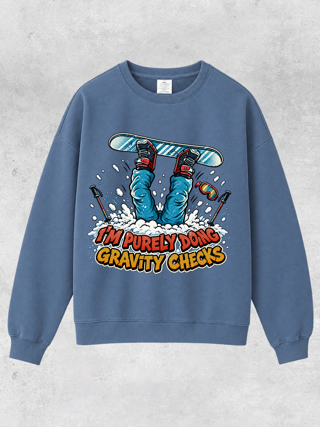Grinram I'm Purely Doing Gravity Checks Classic Sweatshirt