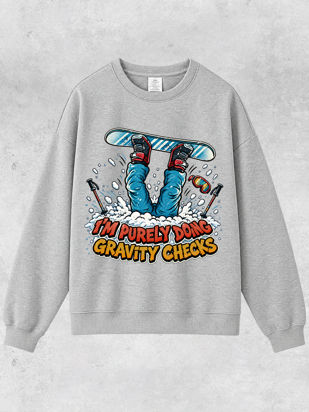 Grinram I'm Purely Doing Gravity Checks Classic Sweatshirt