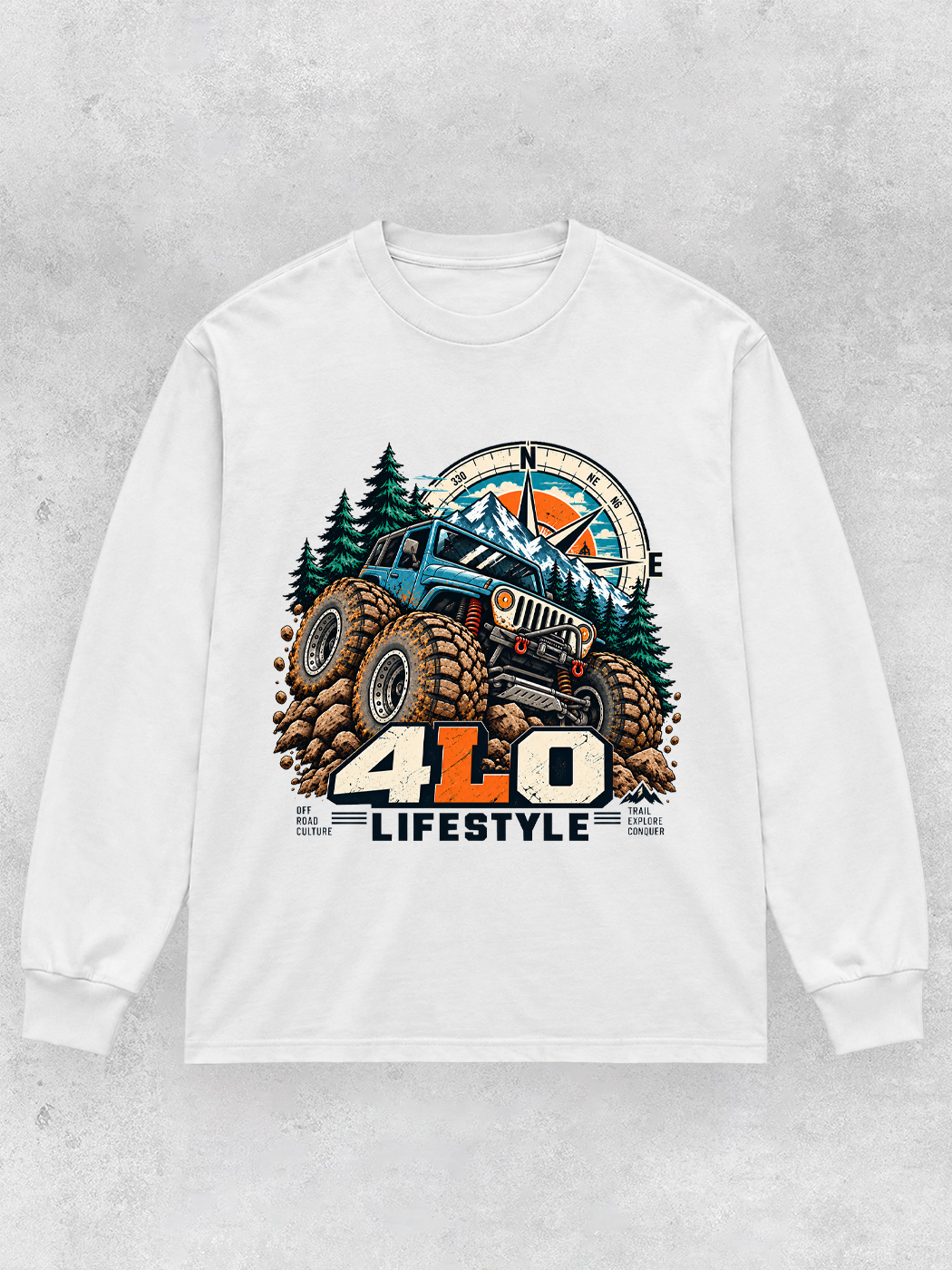 Grinram 4LO Lifestyle Off Road Classic Long Sleeve T-Shirt