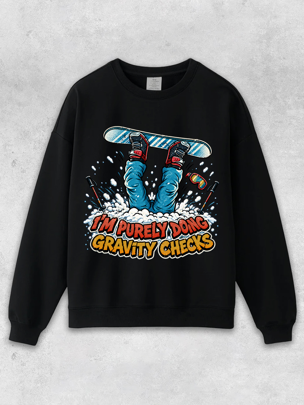 Grinram I'm Purely Doing Gravity Checks Classic Sweatshirt