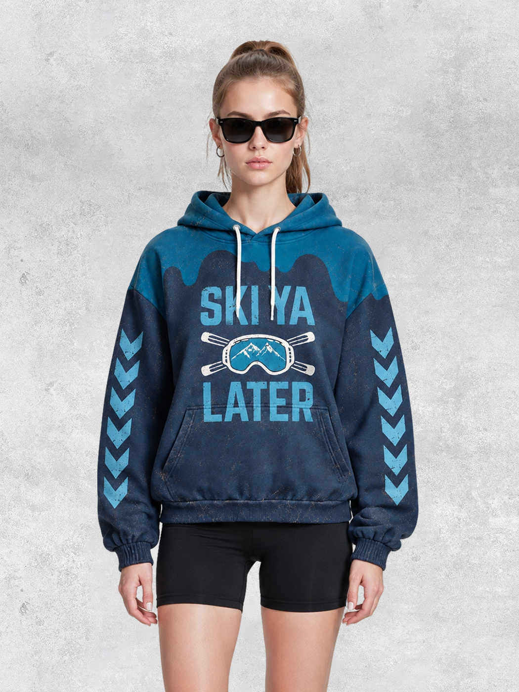 Grinram Ski Ya Later All-Over Print Hoodie