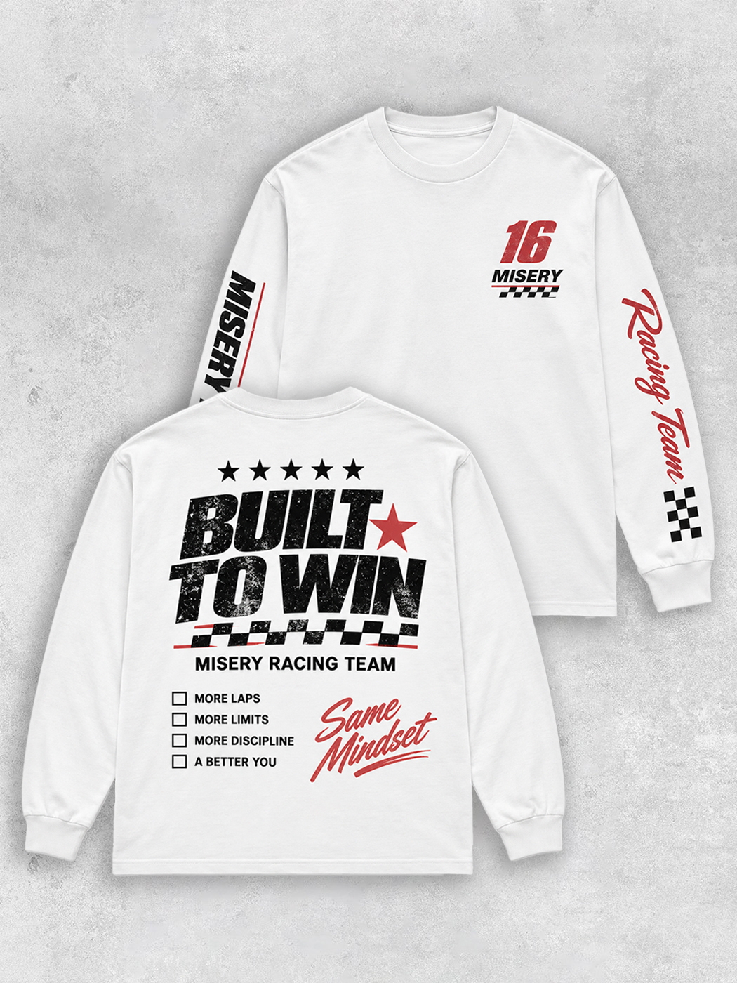Grinram Misery Racing Team Classic Long Sleeve T-Shirt