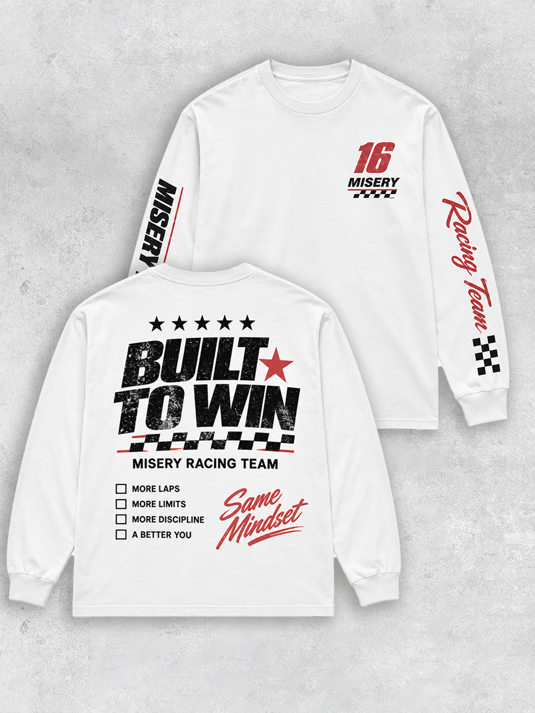 Grinram Misery Racing Team Classic Long Sleeve T-Shirt