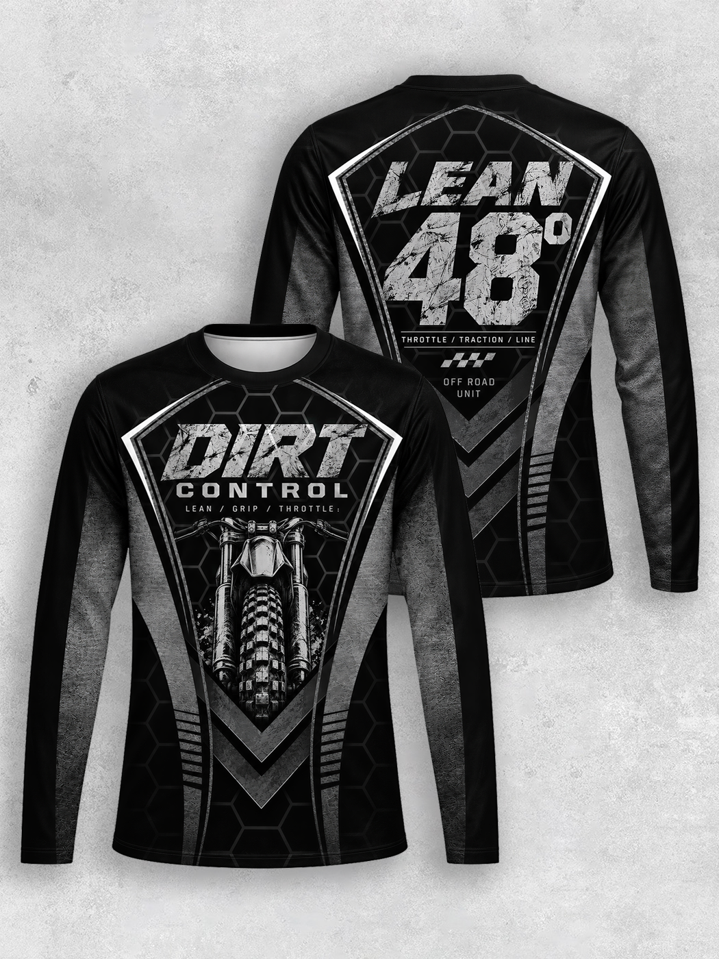 Grinram Dirt Control Lean 48° Motocross Jersey