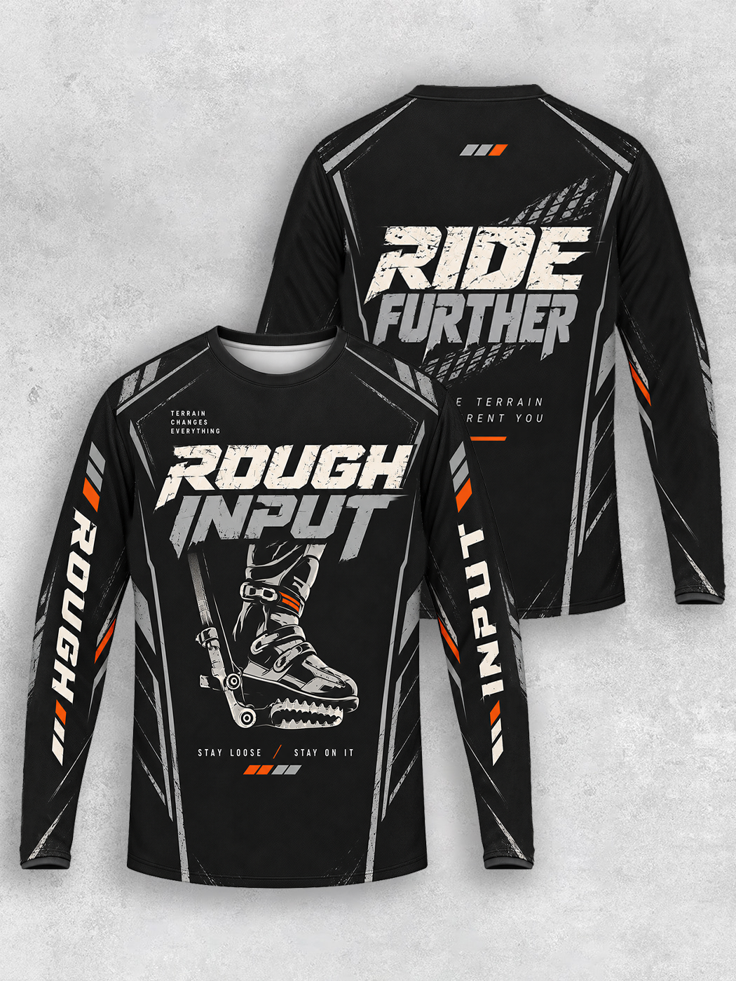 Grinram Rough Input Ride Further Motocross Jersey