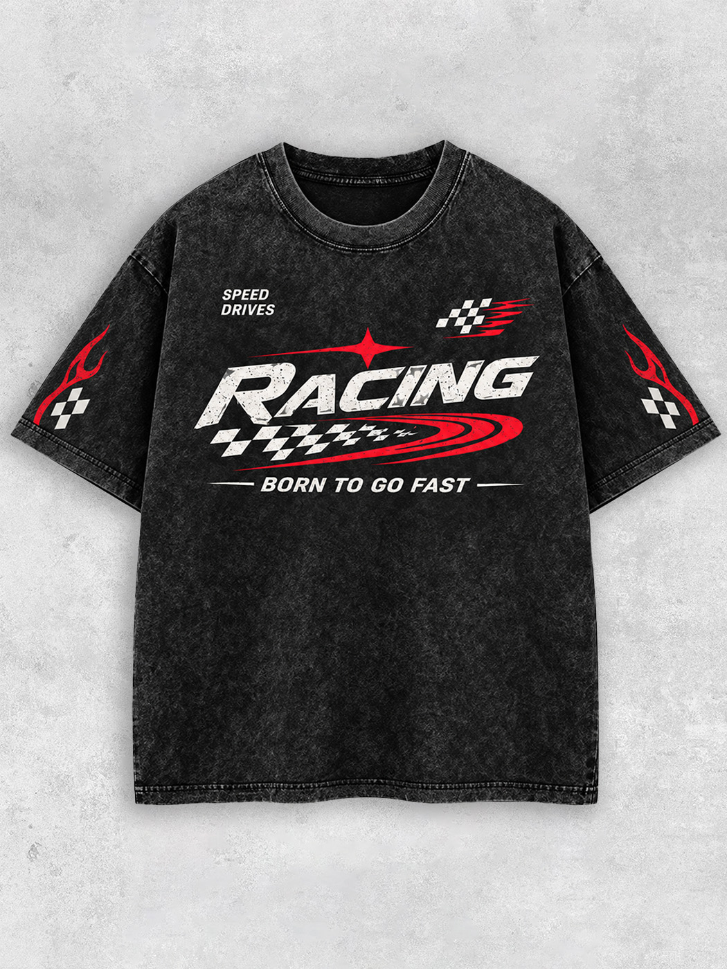 Grinram Racing Bron To Go Fast Washed T-Shirt