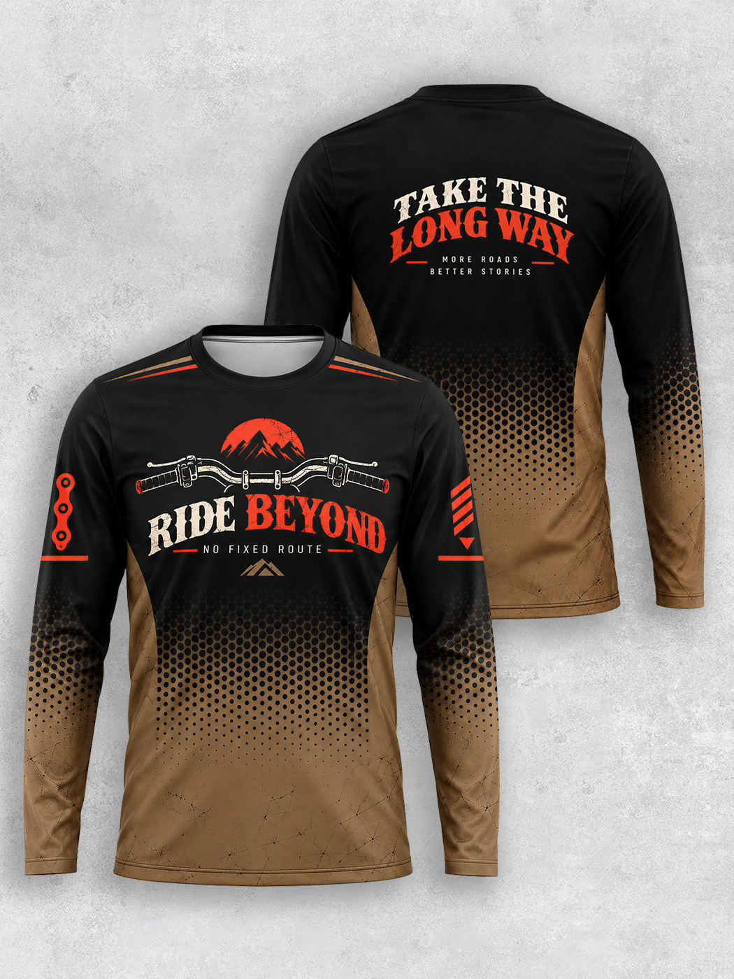 Grinram Ride Beyond Take The Long WayMotocross Jersey