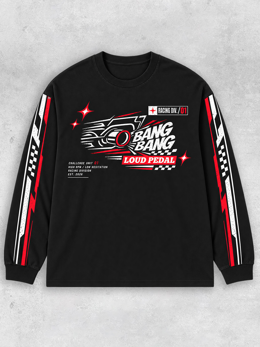 Grinram Bang Bang Loud Pedal Classic Long Sleeve T-Shirt