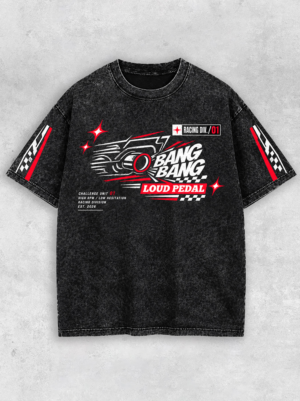 Grinram Bang Bang Loud Pedal Washed T-Shirt