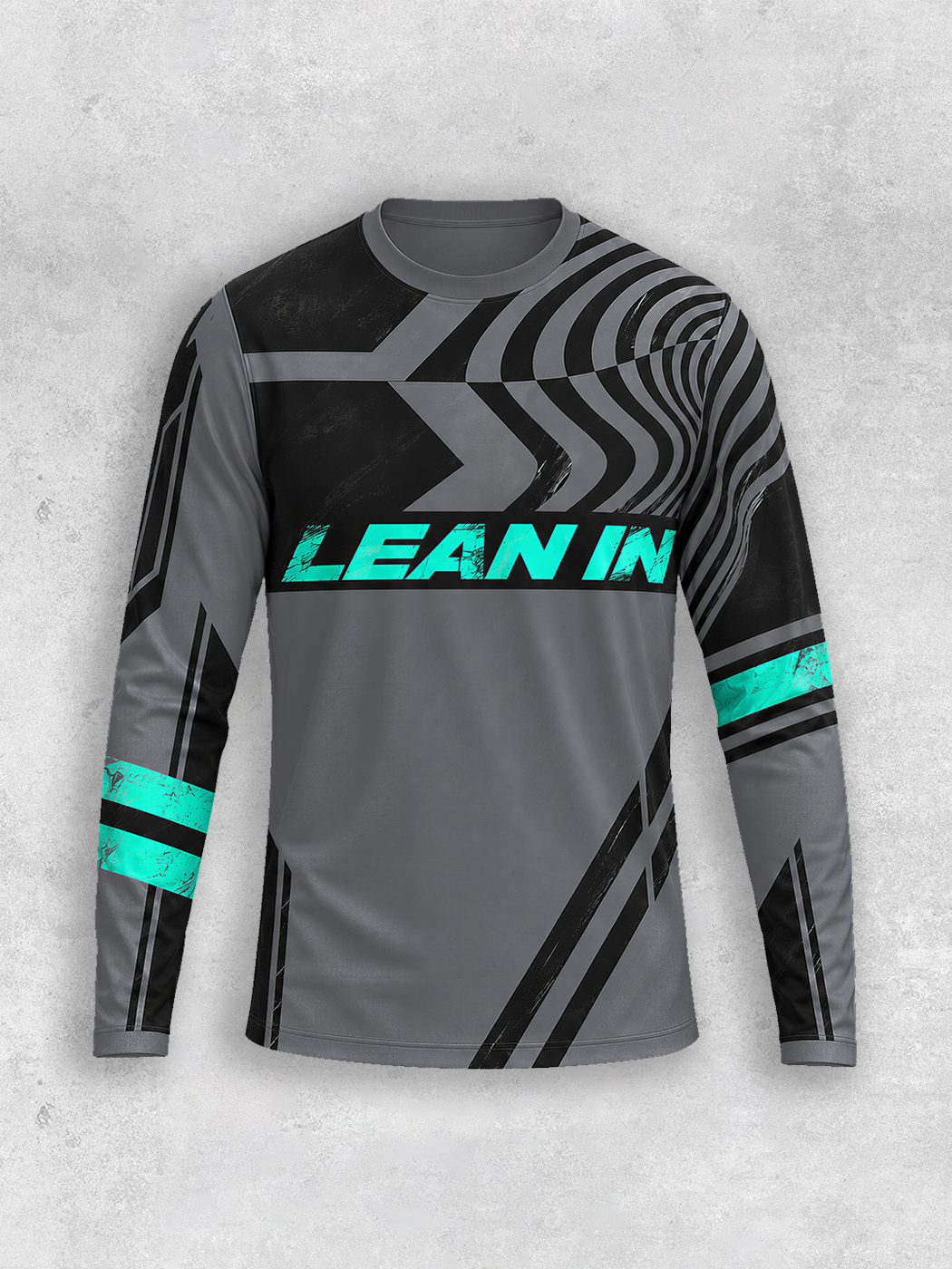 Grinram Lean In Geometric Swirl Motocross Jersey
