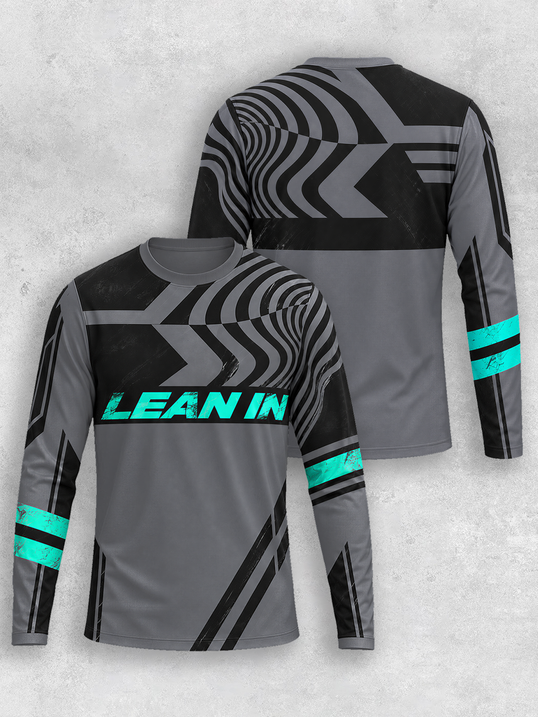 Grinram Lean In Geometric Swirl Motocross Jersey