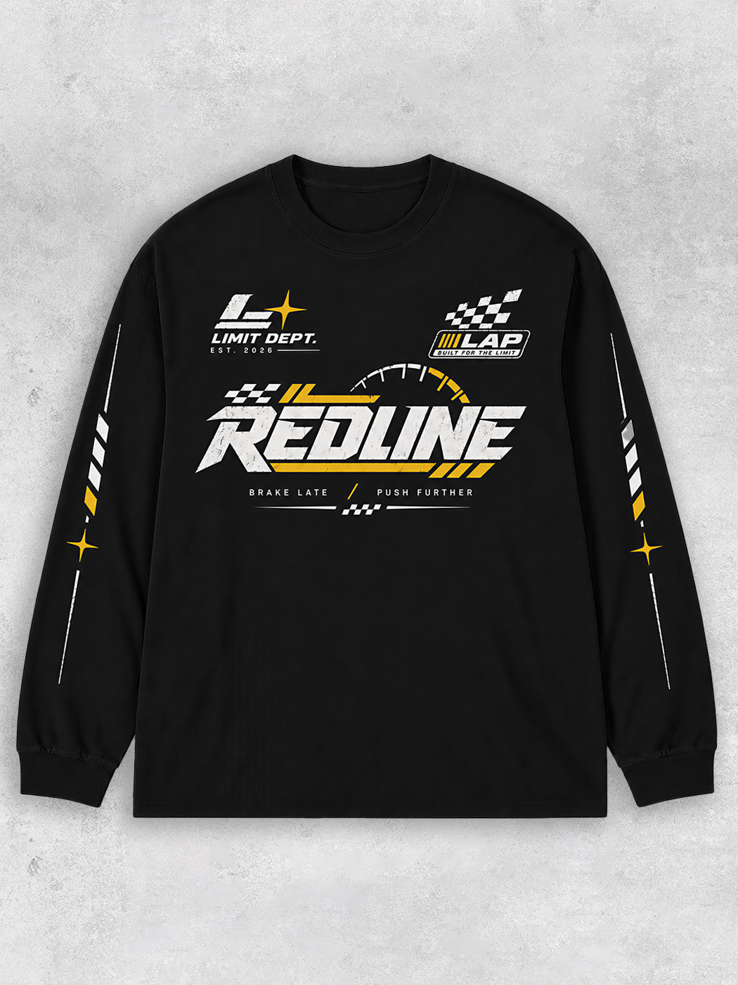 Grinram Redline Brake Late Push Further Classic Long Sleeve T-Shirt