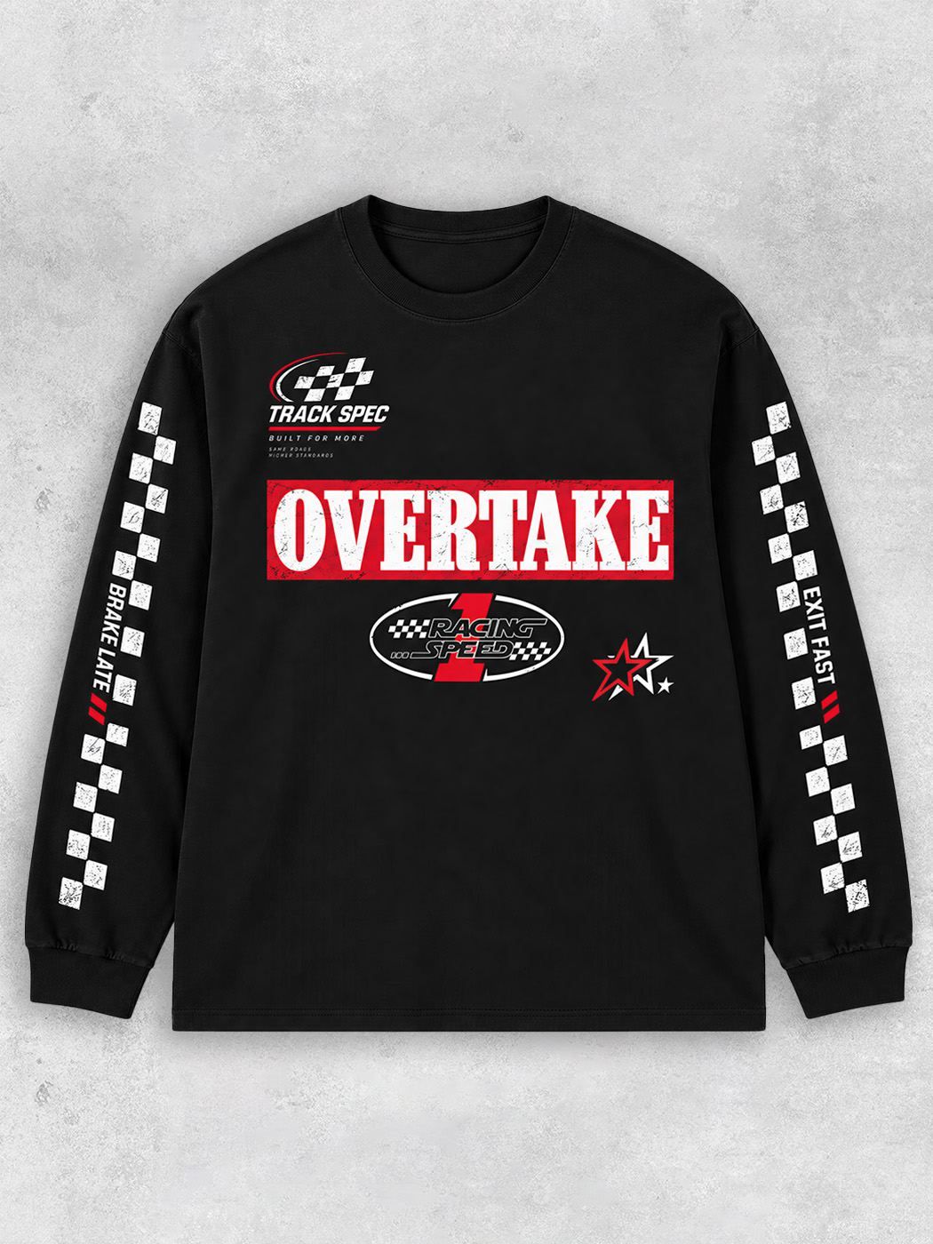 Grinram Overtake Racing Speed Classic Long Sleeve T-Shirt