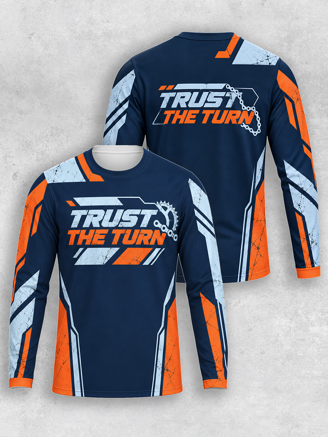 Grinram Trust The Turn Chain Sprocket Motocross Jersey