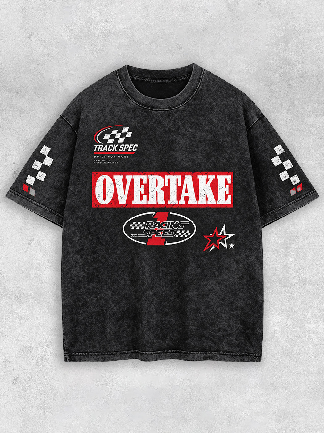 Grinram Overtake Racing Speed Washed T-Shirt
