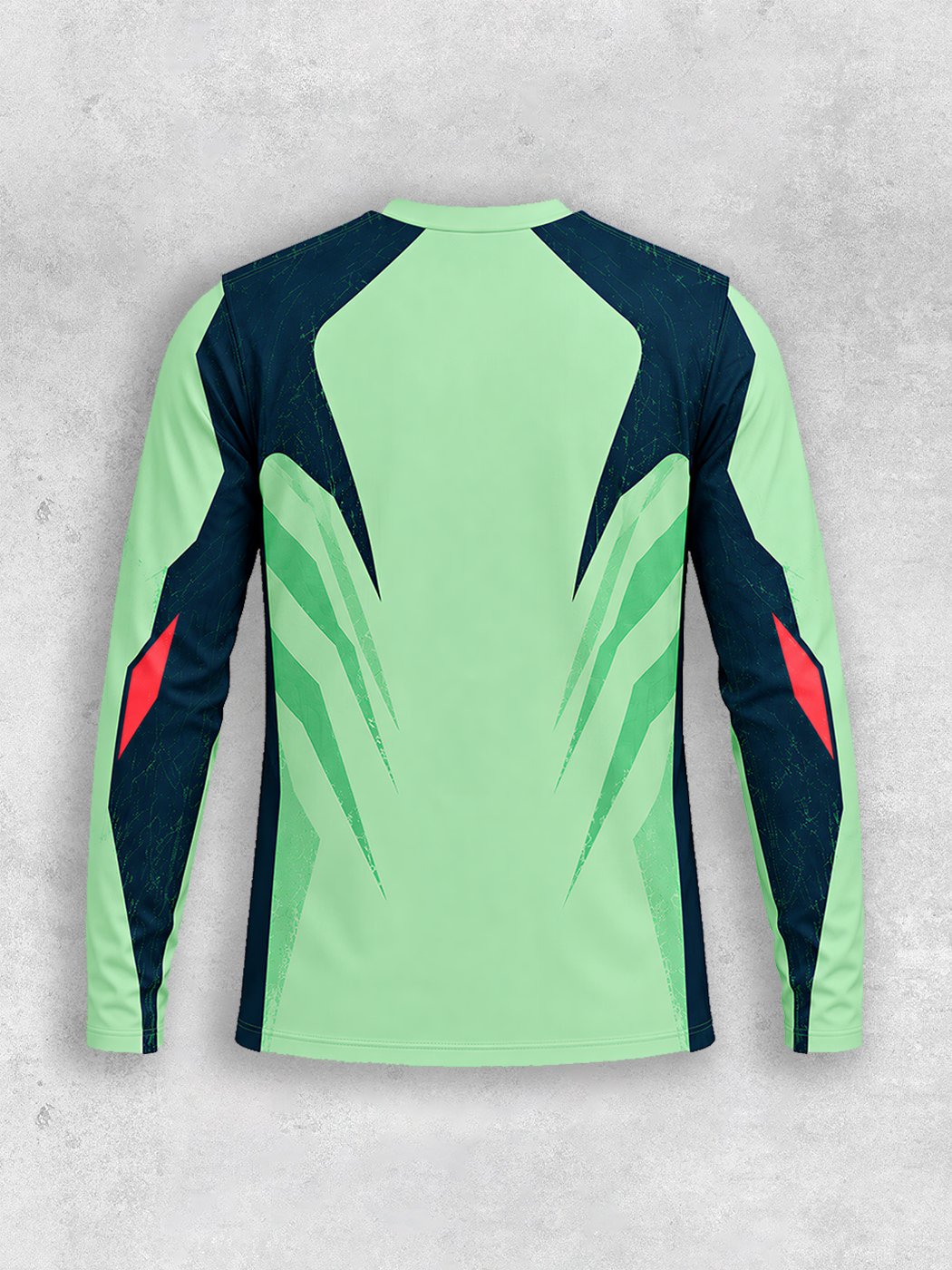 Grinram Helmet Graphic Distressed Angular Motocross Jersey