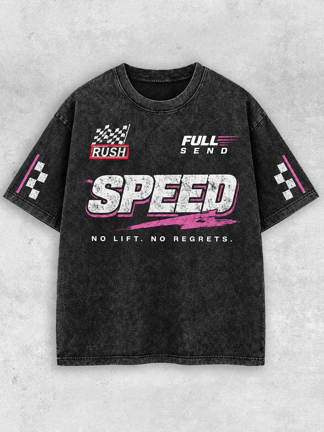Grinram Speed No Lift No Regrets Washed T-Shirt
