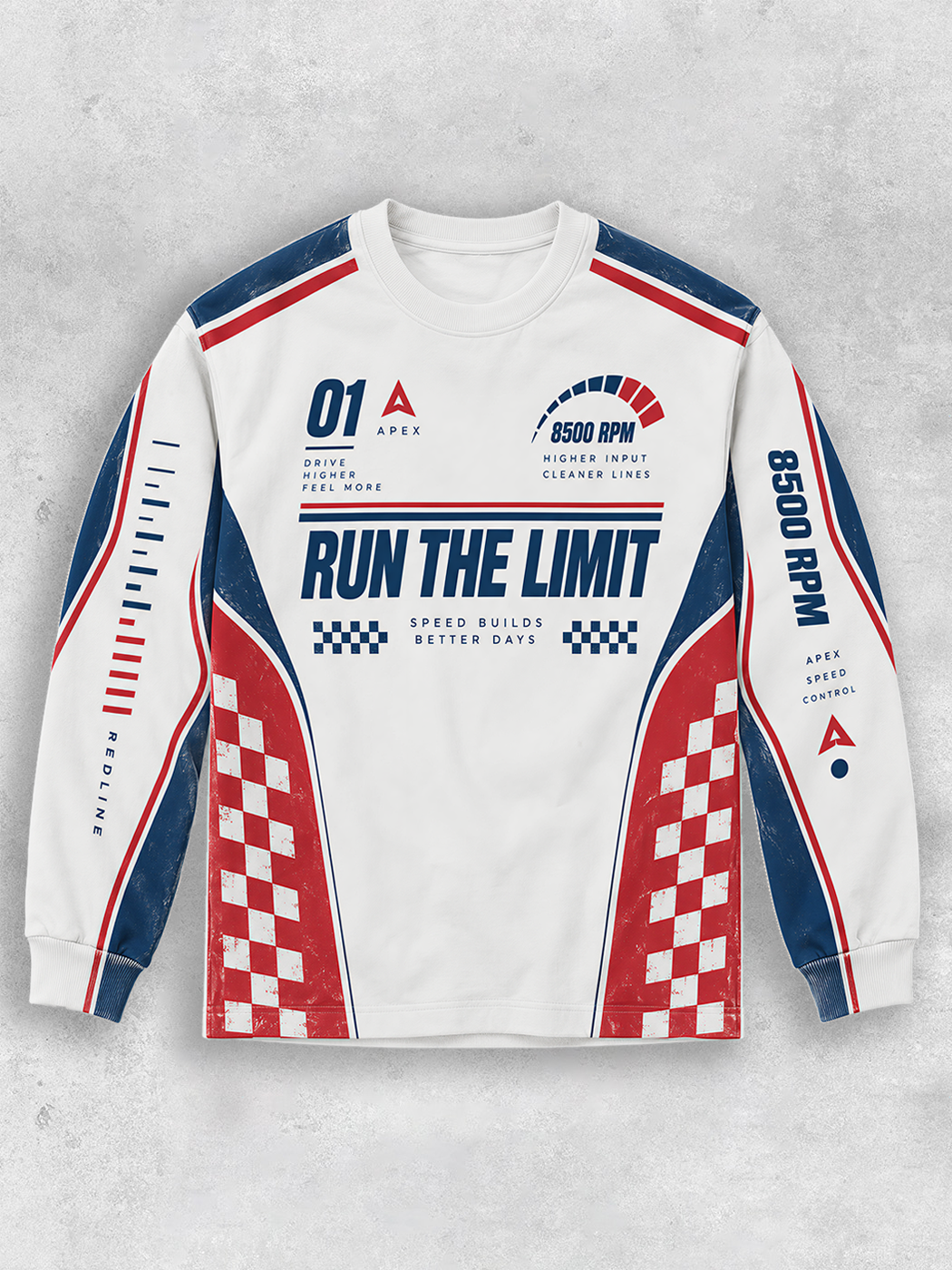 Grinram Run The Limit Long Sleeve Cotton T-Shirt