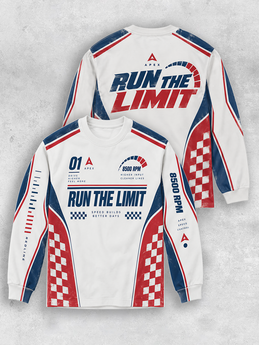 Grinram Run The Limit Long Sleeve Cotton T-Shirt