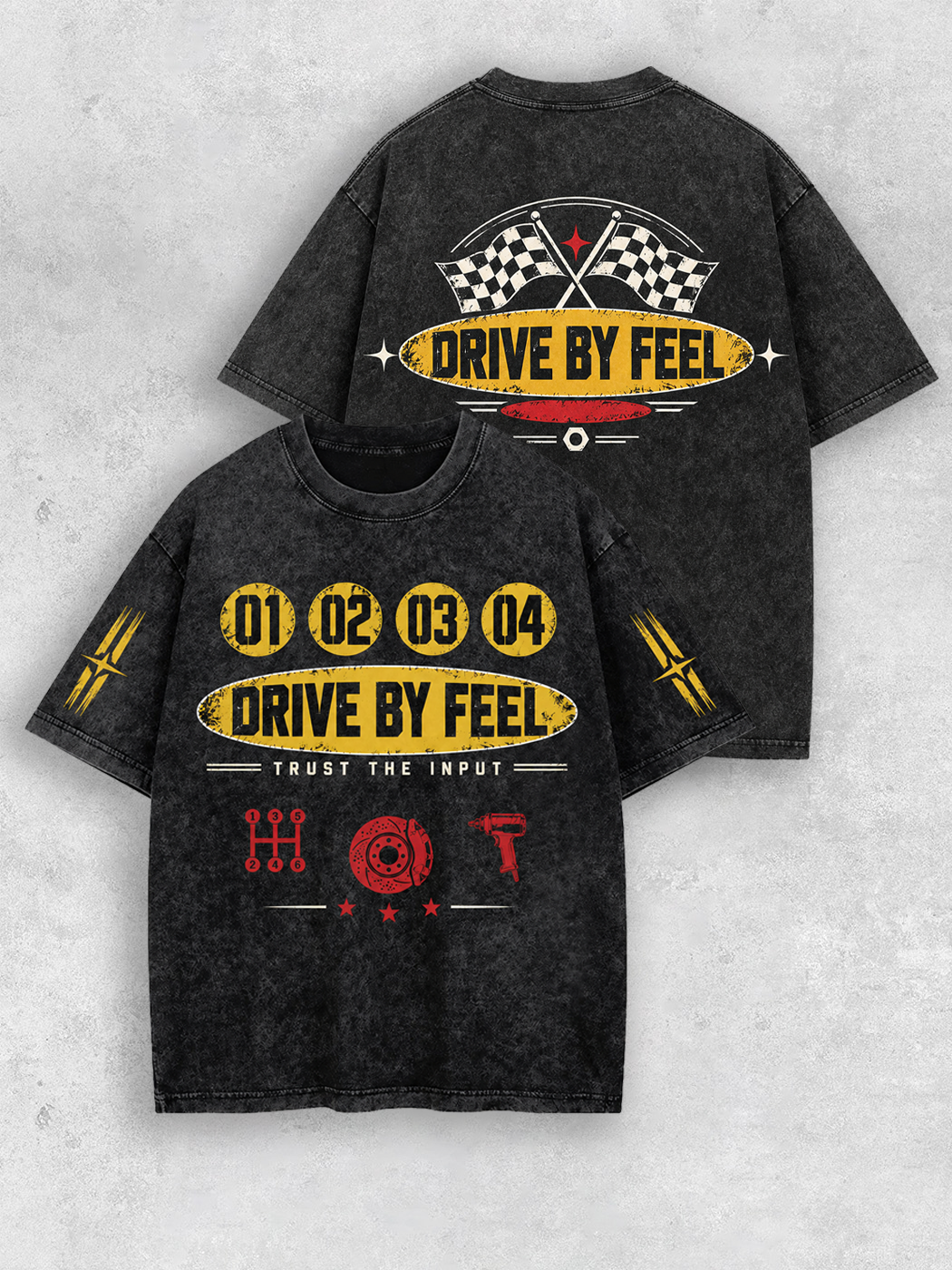 Grinram Drive By Feel Washed T-Shirt