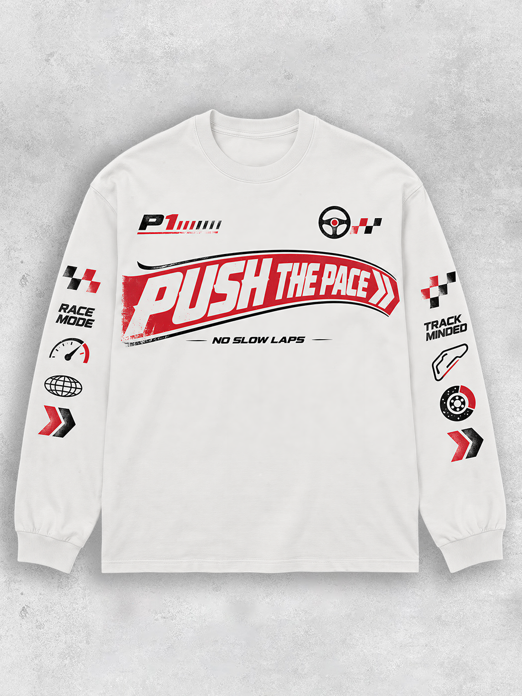 Grinram Push The Pace Classic Long Sleeve T-Shirt