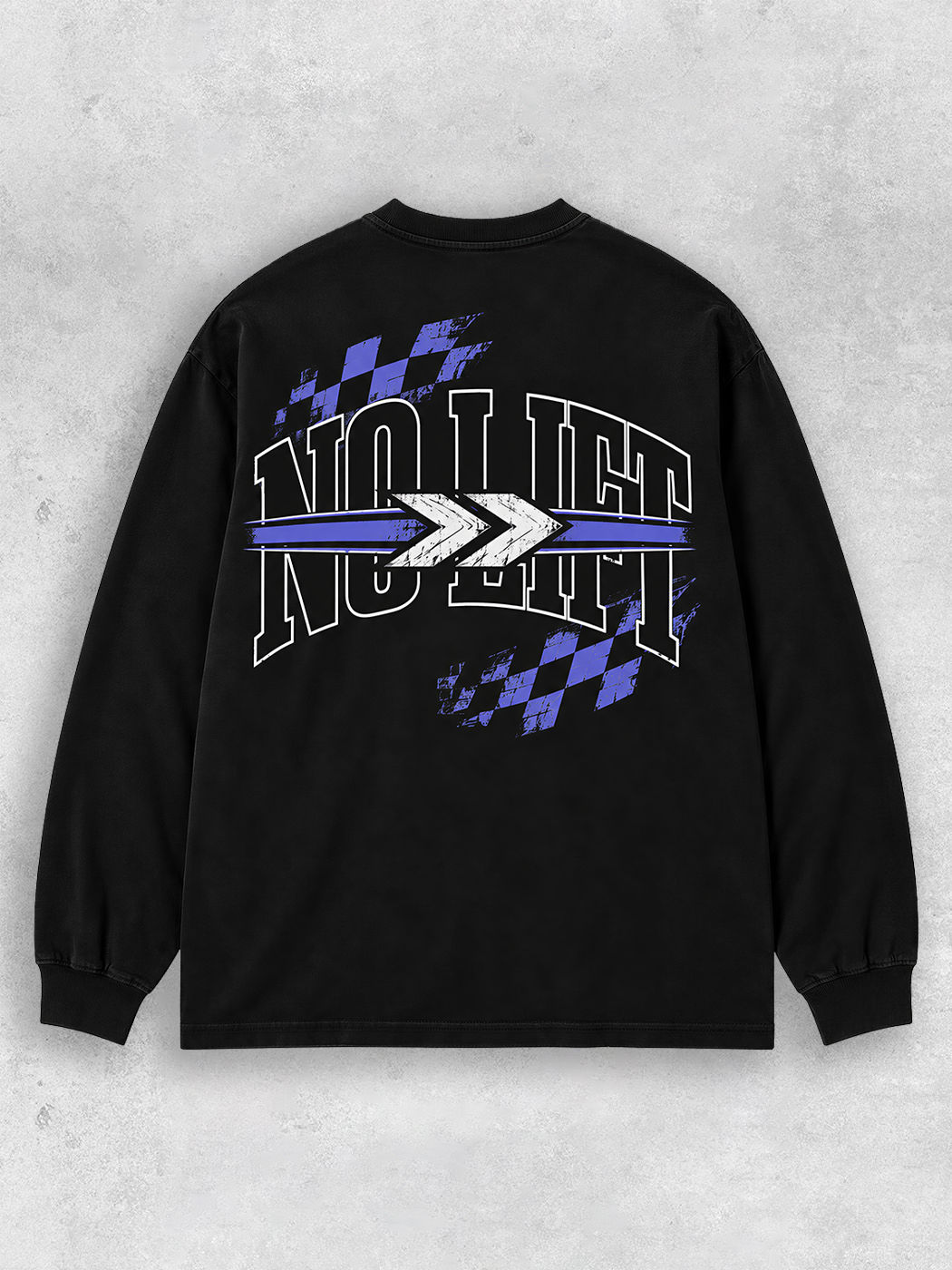 Grinram No Lift Checkered Classic Long Sleeve T-Shirt