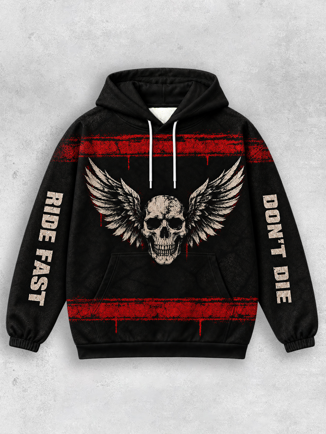 Grinram Ride Fast Don't Die All-Over Print Hoodie