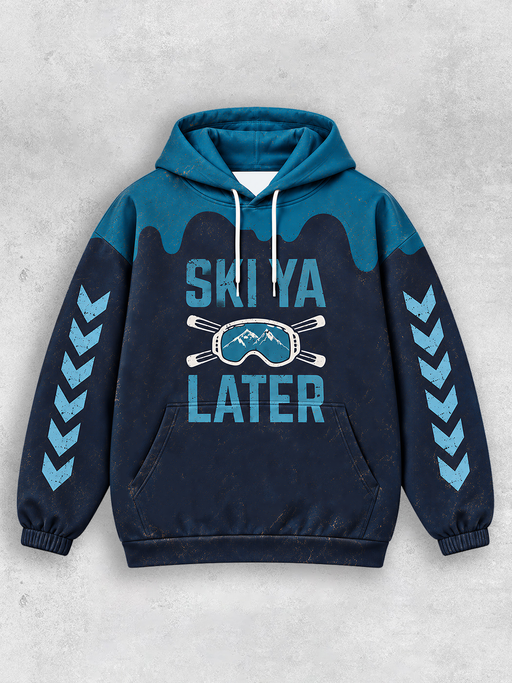 Grinram Ski Ya Later All-Over Print Hoodie