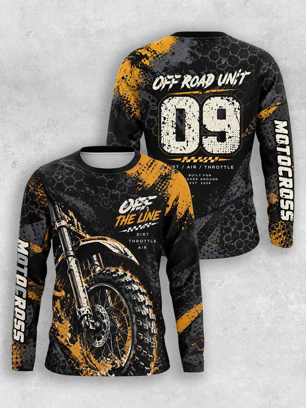 Grinram Off The Line Dirt Throttle Air Motocross Jersey