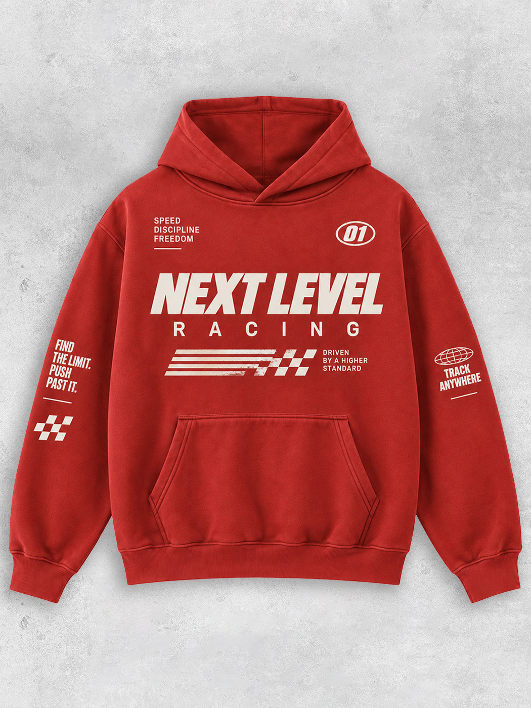 Grinram Next Level Racing All-Over Print Hoodie