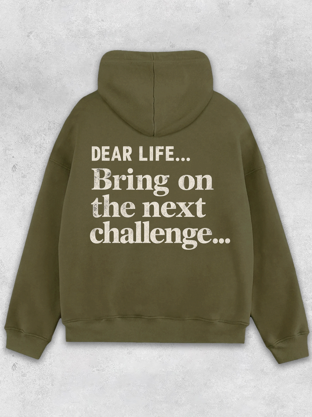 Grinram Dear Life Bring On The Next Challenge Classic Hoodie