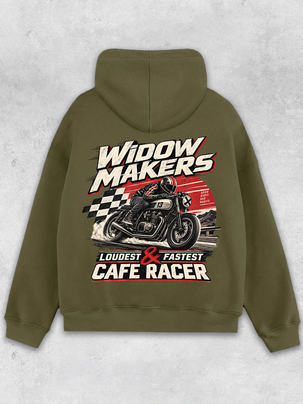 Grinram Widow Makers Cafe Racer Classic Hoodie