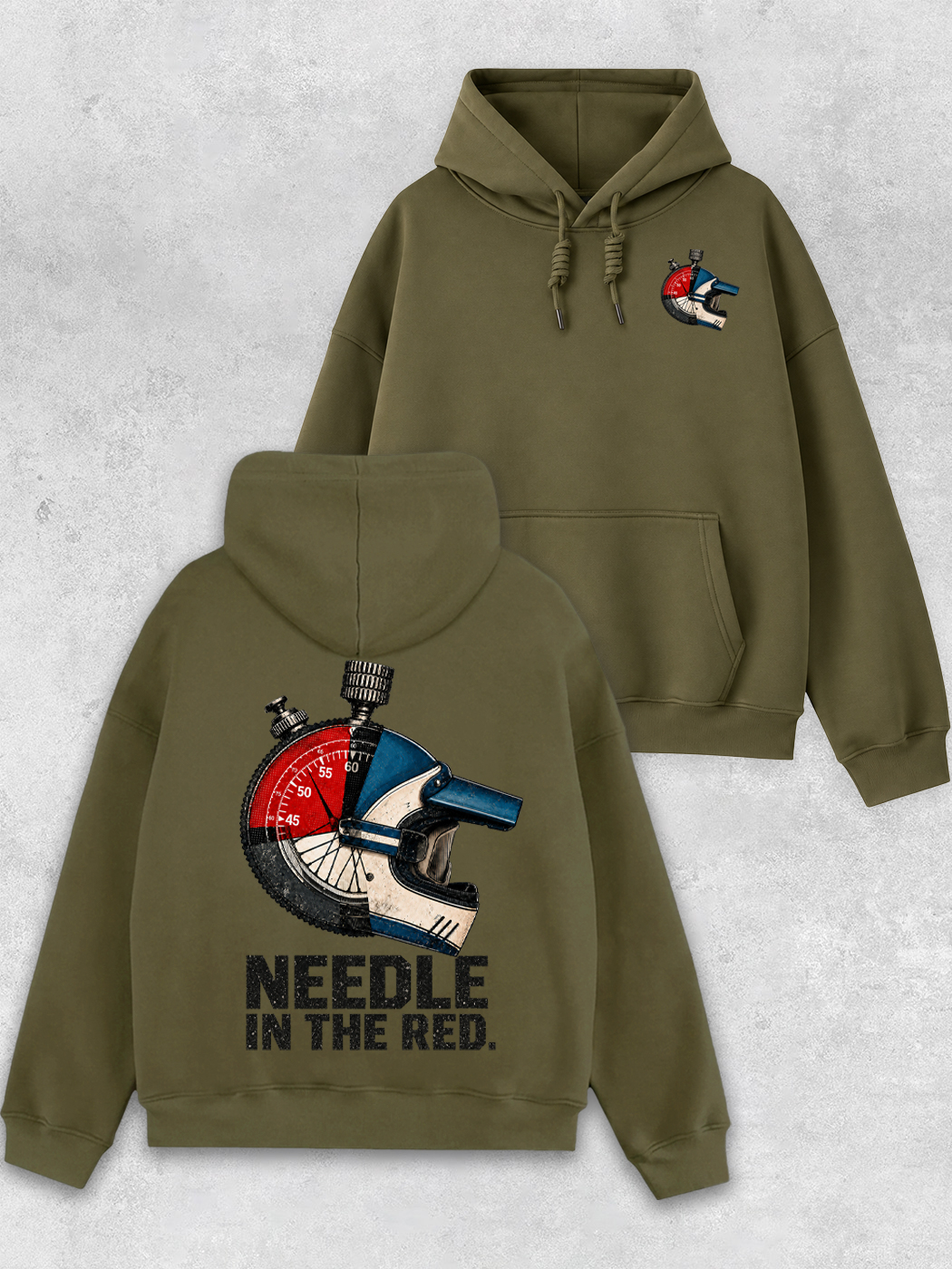 Grinram Needle In The Red Classic Hoodie