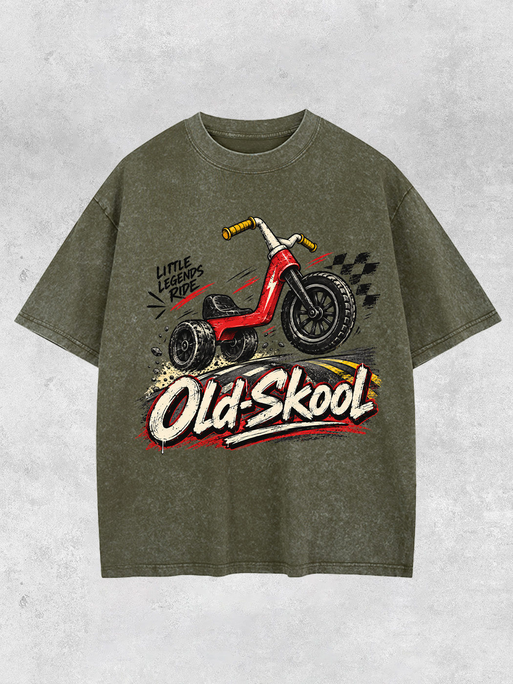 Grinram Old Skool Little Legends Ride Washed T-Shirt