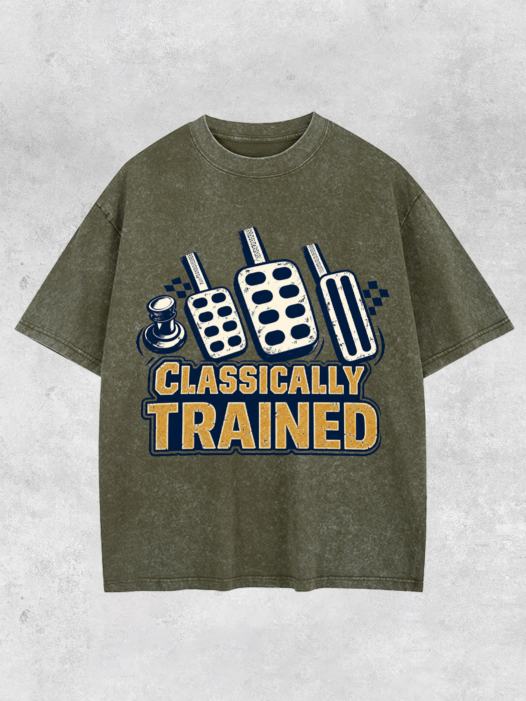 Grinram Classically Trained Manual Gear Shift Washed T-Shirt