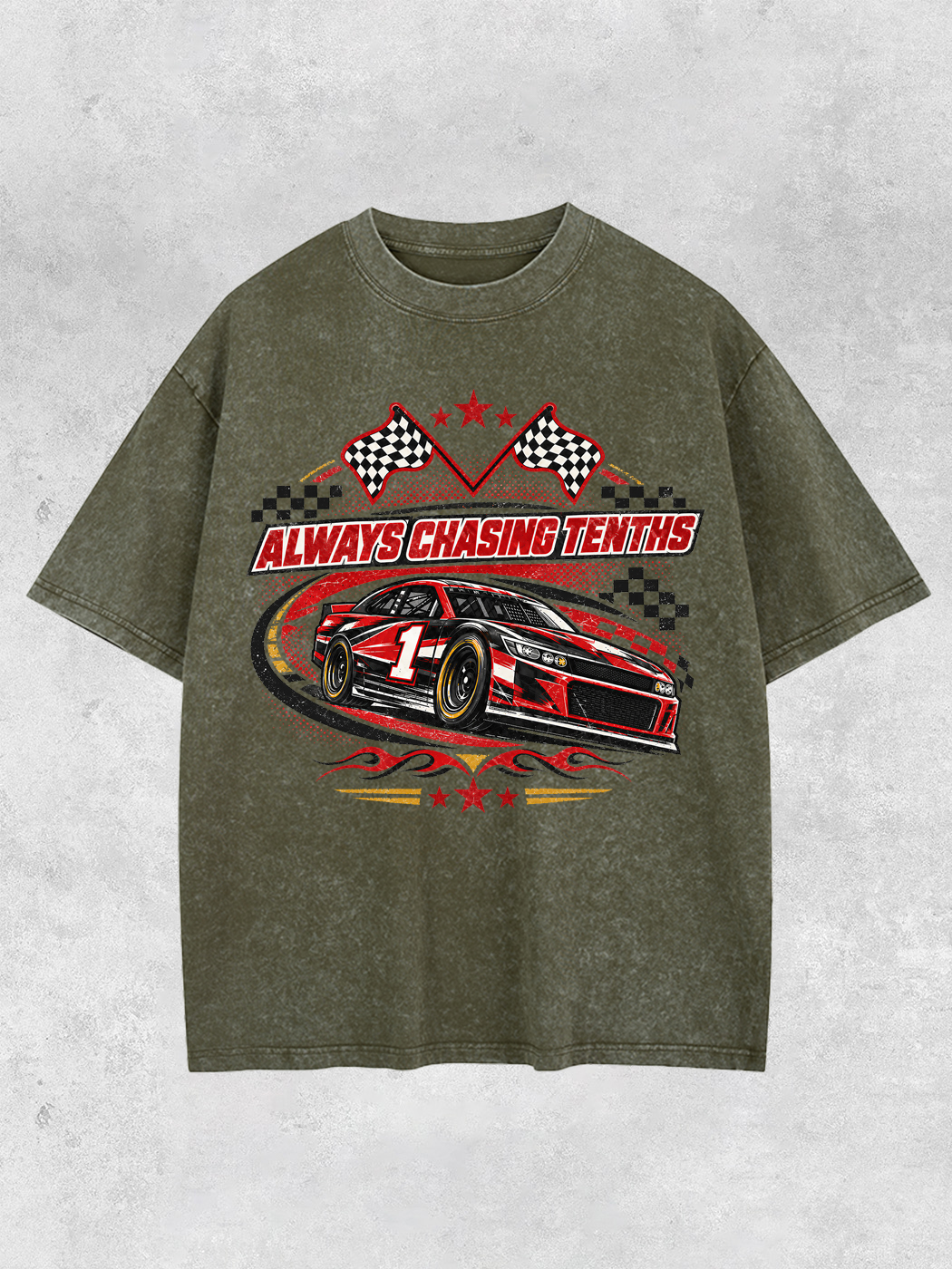 Grinram Always Chasing Tenths Washed T-Shirt