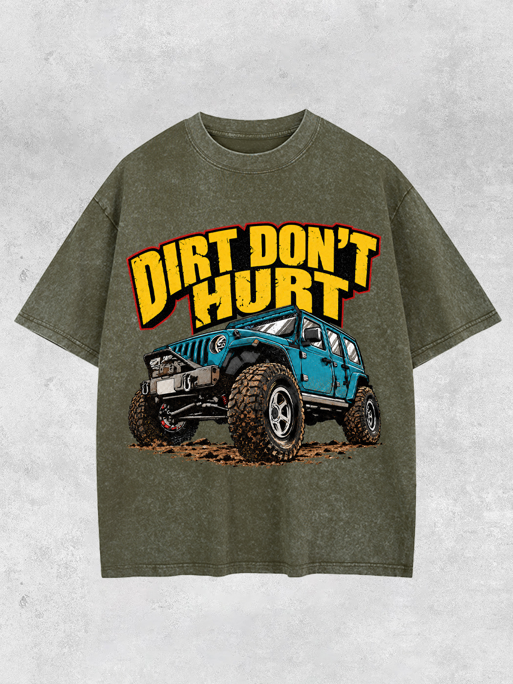 Grinram Dirt Don't Hurt Off Road Washed T-Shirt
