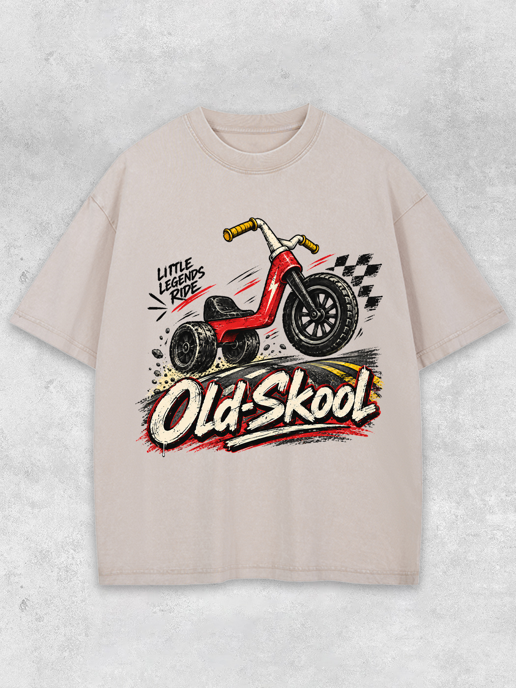 Grinram Old Skool Little Legends Ride Washed T-Shirt