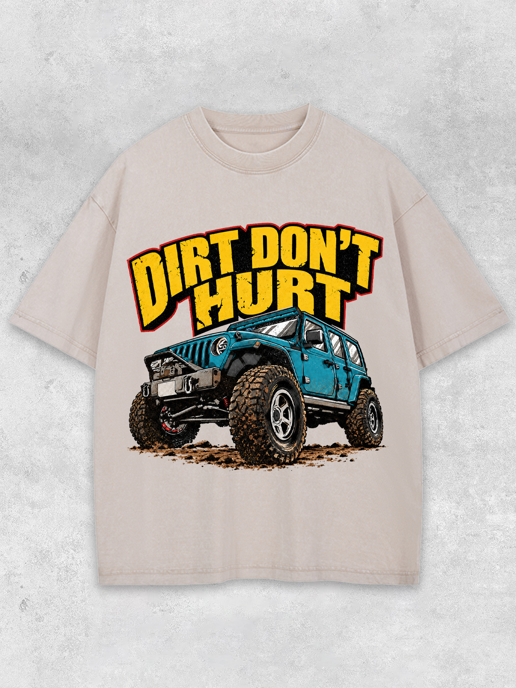 Grinram Dirt Don't Hurt Off Road Washed T-Shirt