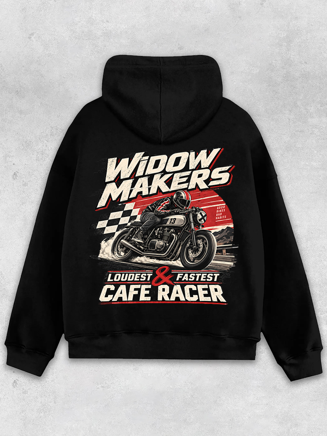 Grinram Widow Makers Cafe Racer Classic Hoodie