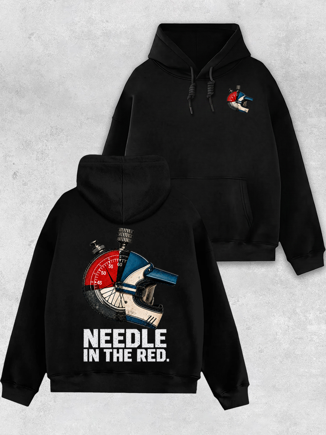 Grinram Needle In The Red Classic Hoodie