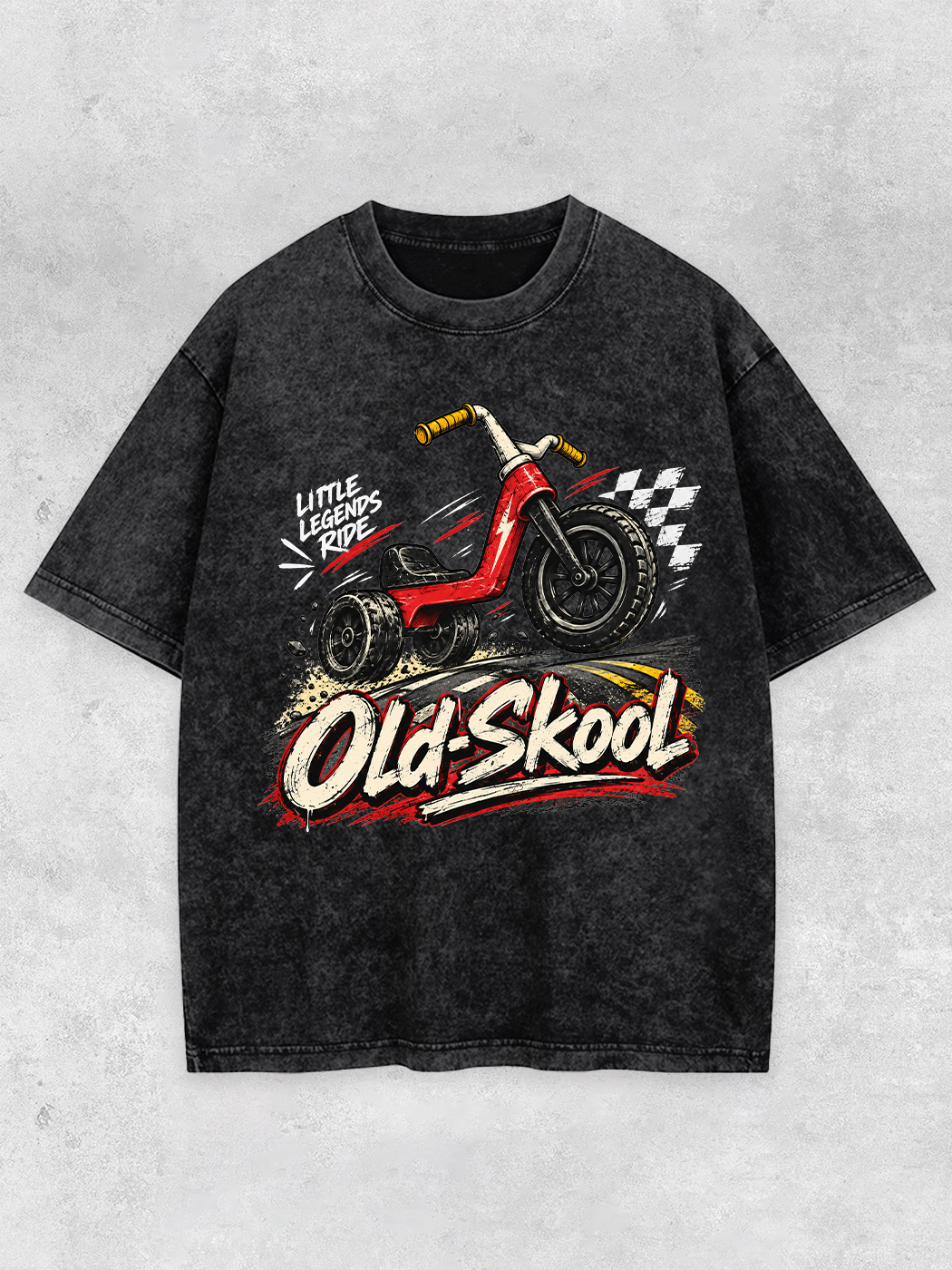 Grinram Old Skool Little Legends Ride Washed T-Shirt