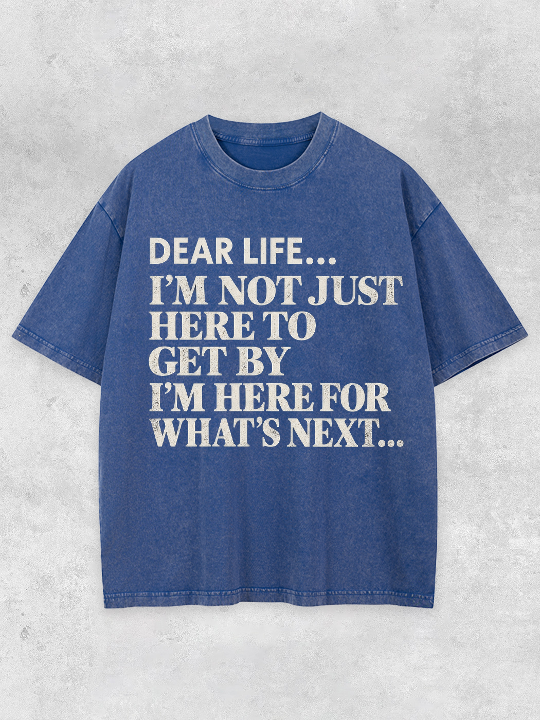 Grinram Dear Life I'm Here For What's Next Washed T-Shirt