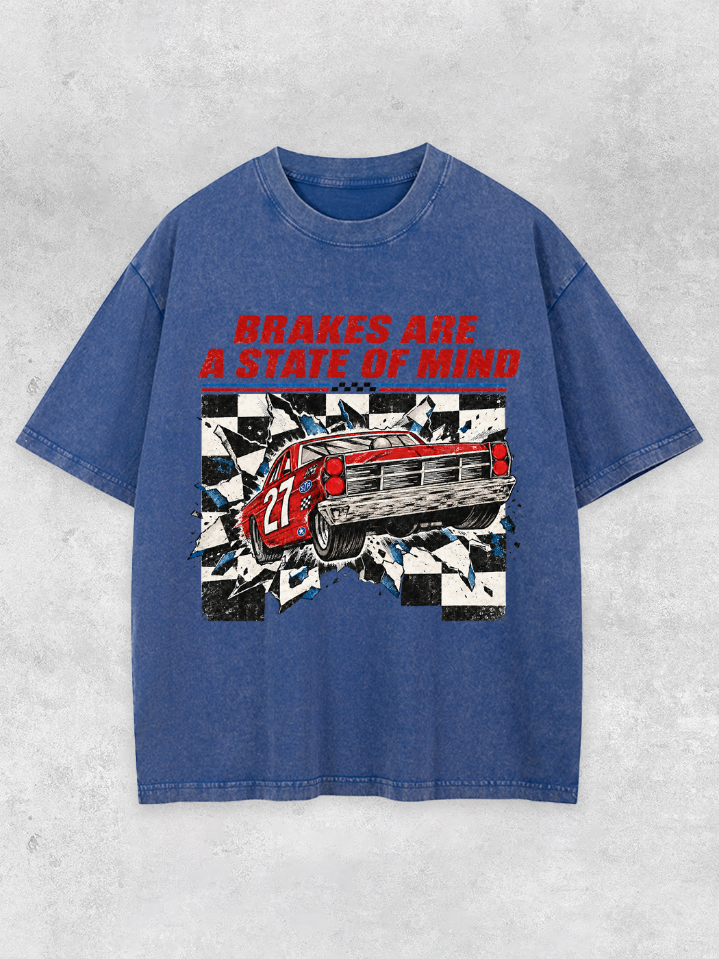 Grinram Brakes Are A State Of Mind Washed T-Shirt