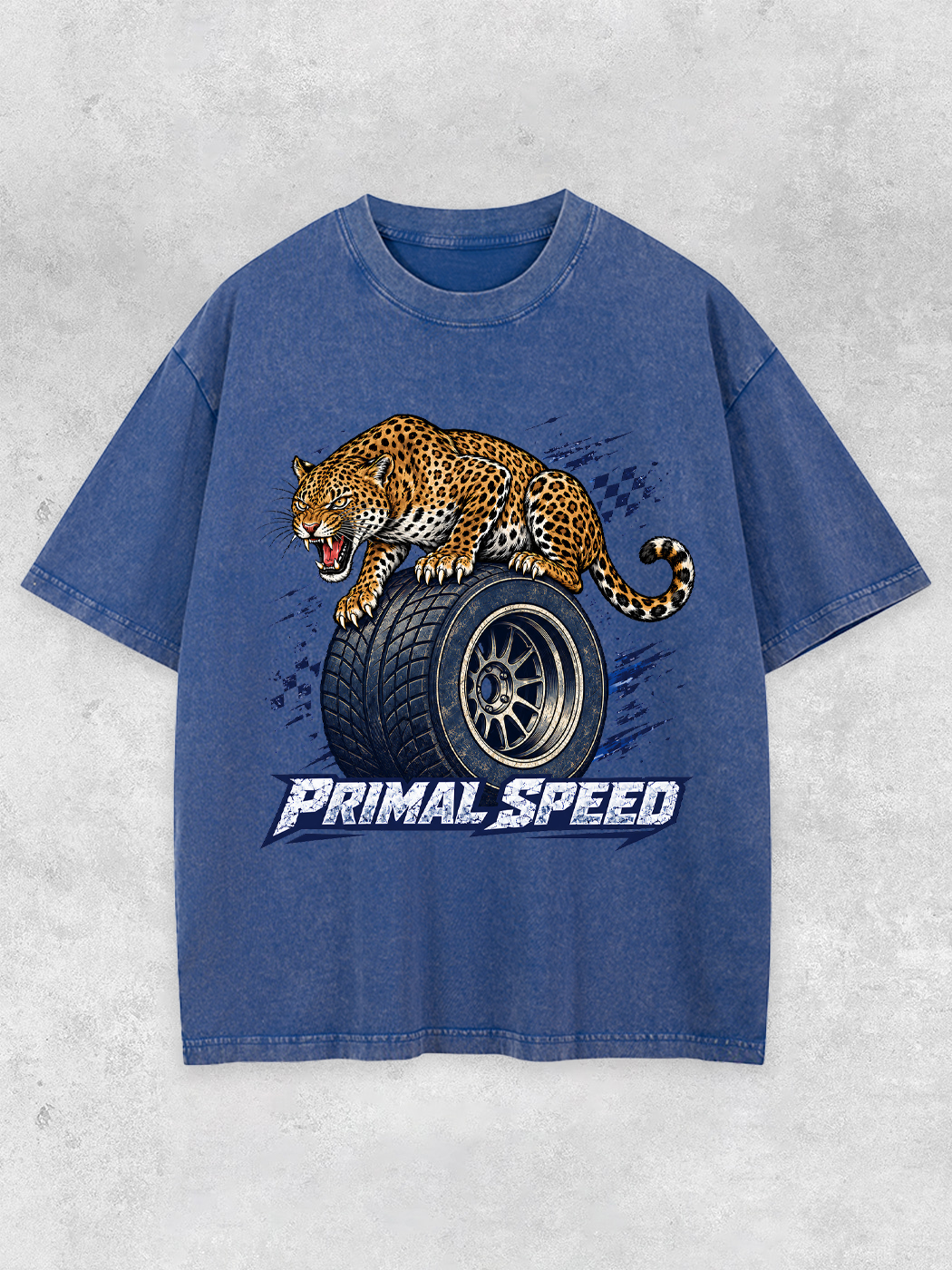 Grinram Primal Speed Tire Tiger Washed T-Shirt