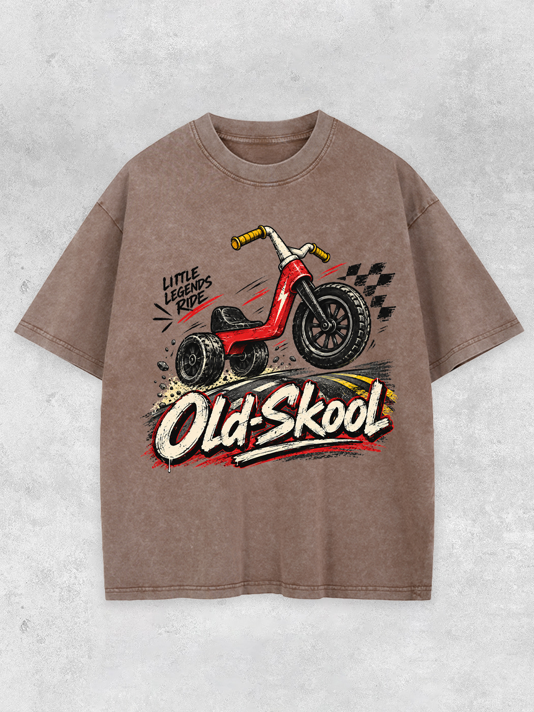 Grinram Old Skool Little Legends Ride Washed T-Shirt