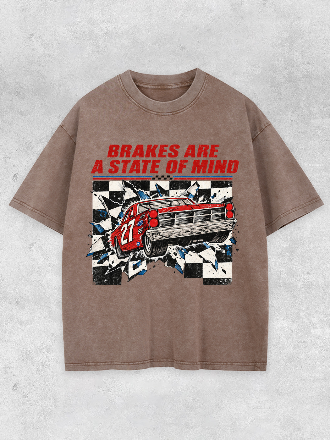 Grinram Brakes Are A State Of Mind Washed T-Shirt