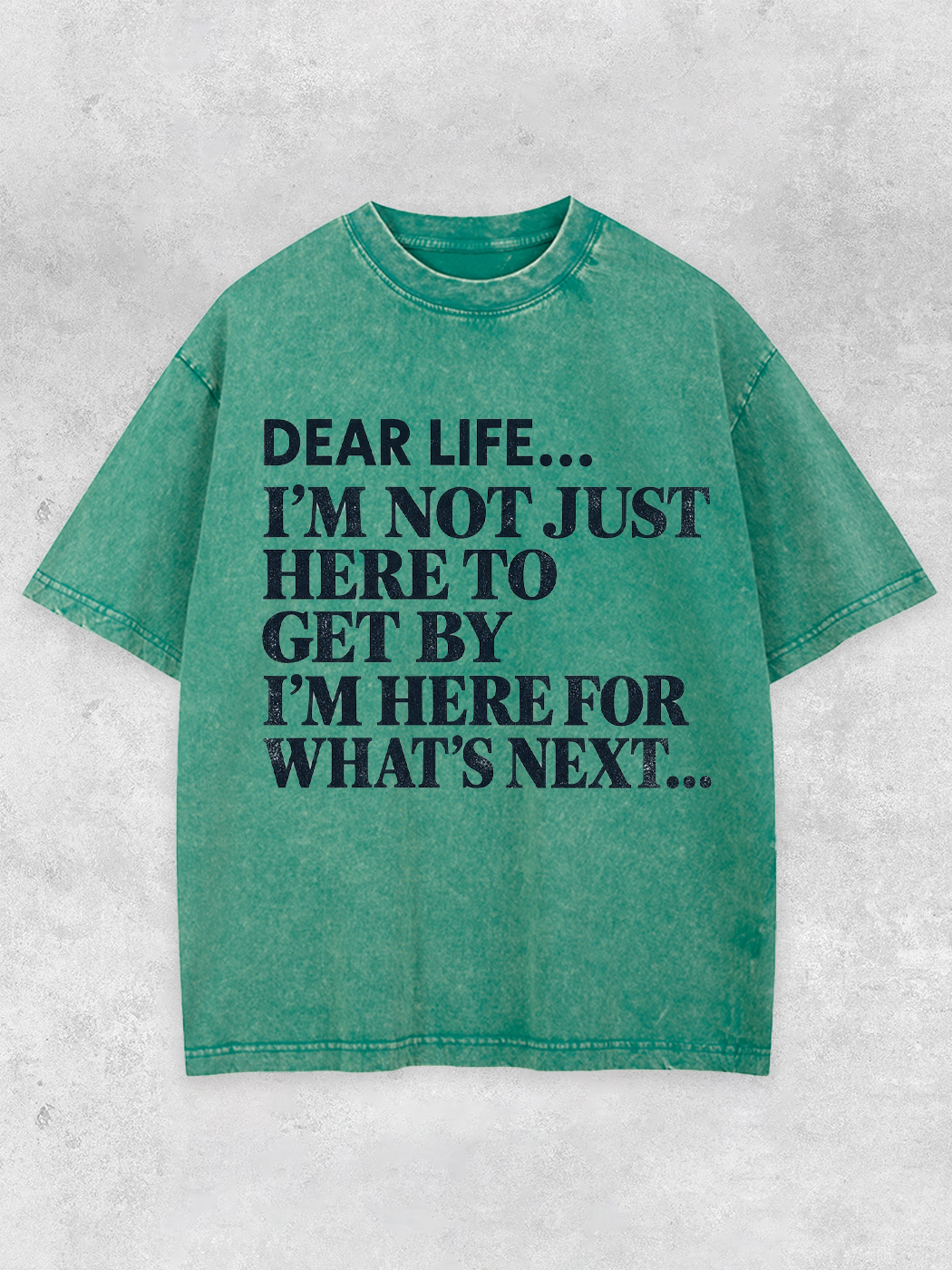 Grinram Dear Life I'm Here For What's Next Washed T-Shirt
